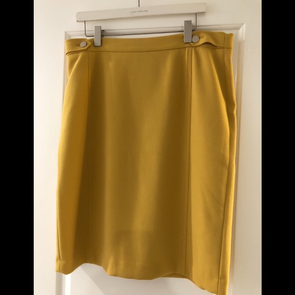 Ann Taylor Dresses & Skirts - Mustard Yellow Ann Taylor Skirt